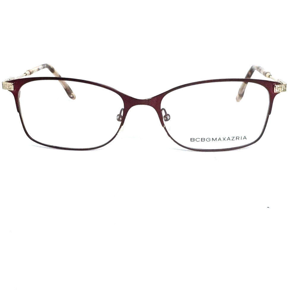 BCBGMAXAZRIA Anita Wine Womens Semi Cat Eye Full Rim Eyeglasses 52-16-130 H16520
